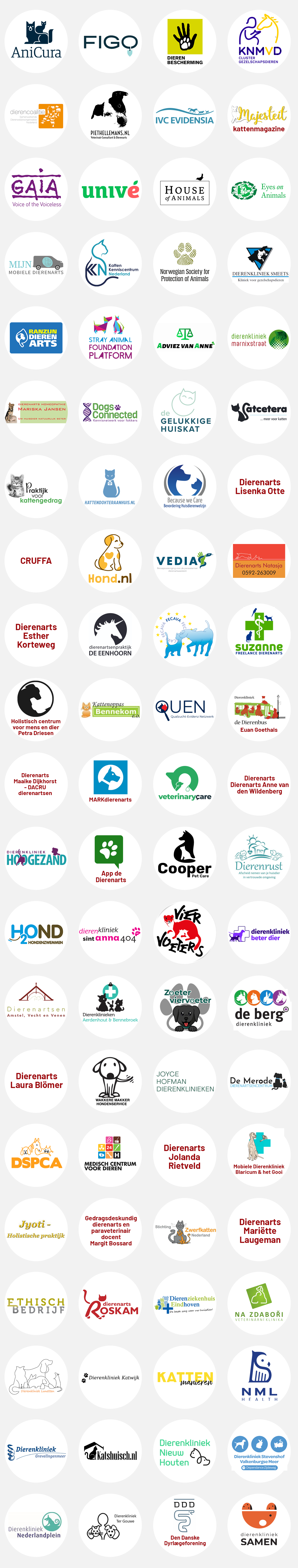 Logo's ondersteunende partijen