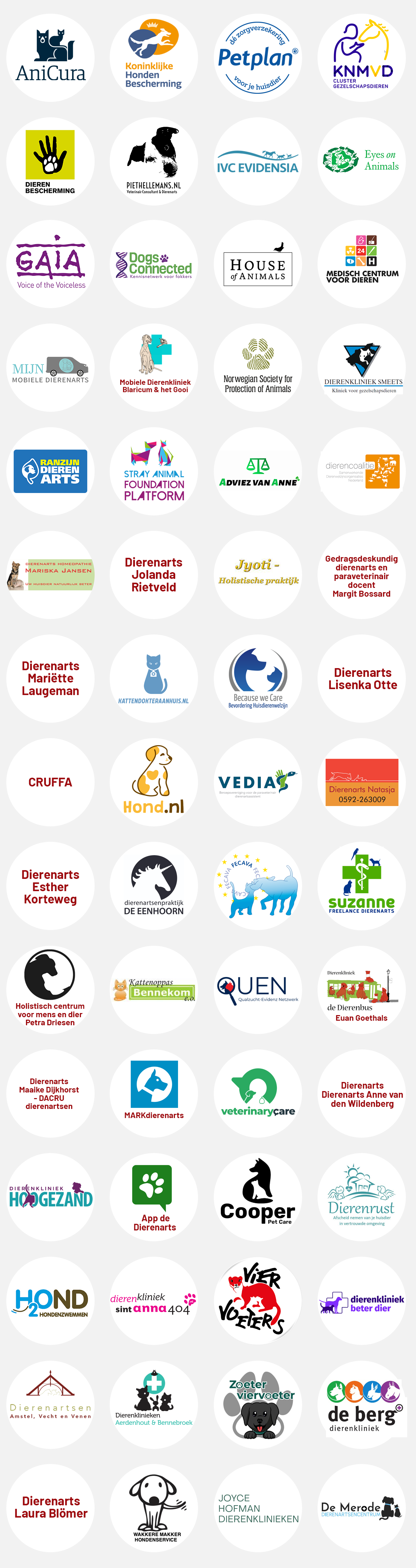 Logo's ondersteunende partijen